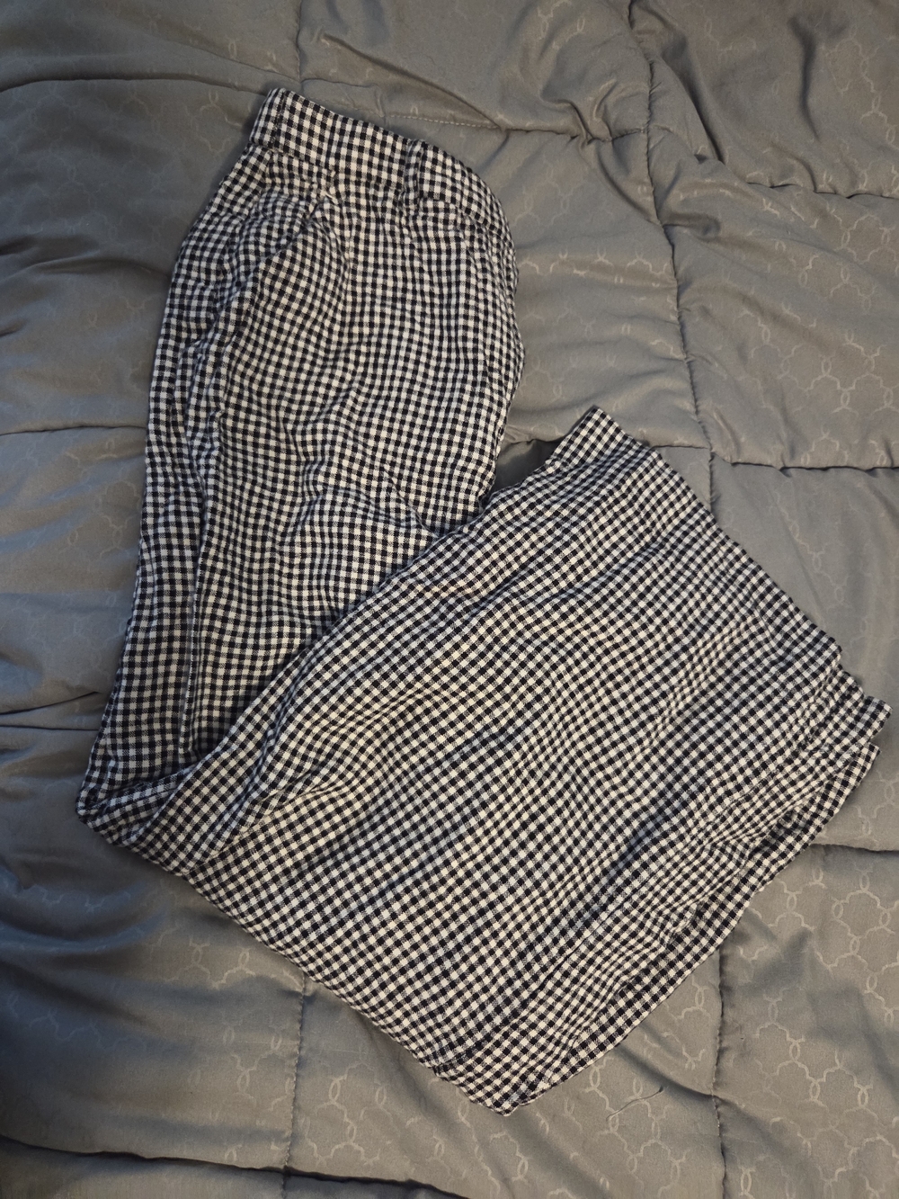 NWOT Abercrombie & Fitch Black and White Gingham Trousers